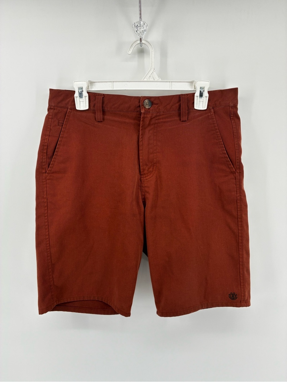 Element Men's Rust Casual Shorts Flat Front Skater